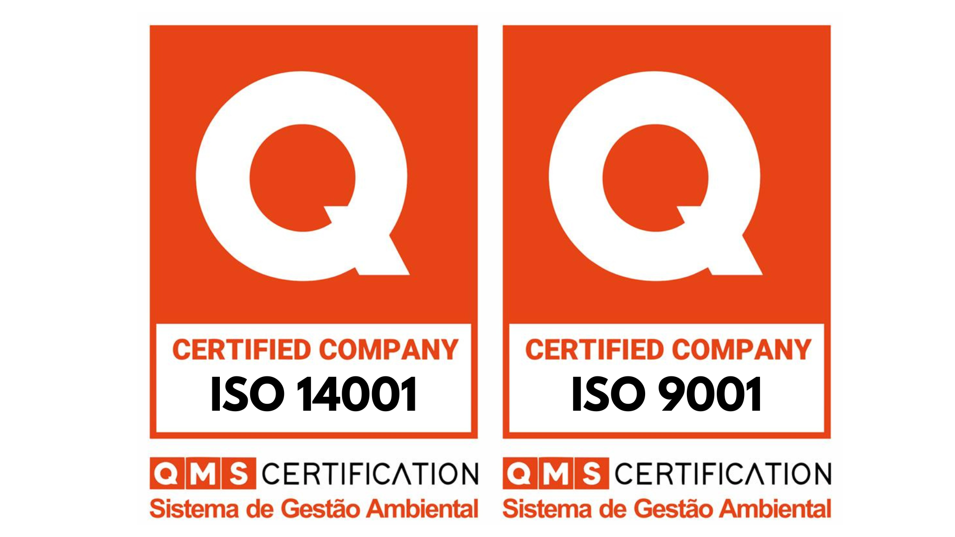 Certificações ISO 14001 e ISO 9001