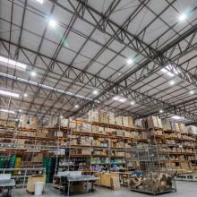 Iluminação LED indústria Farmacêutica Centro de distribuição