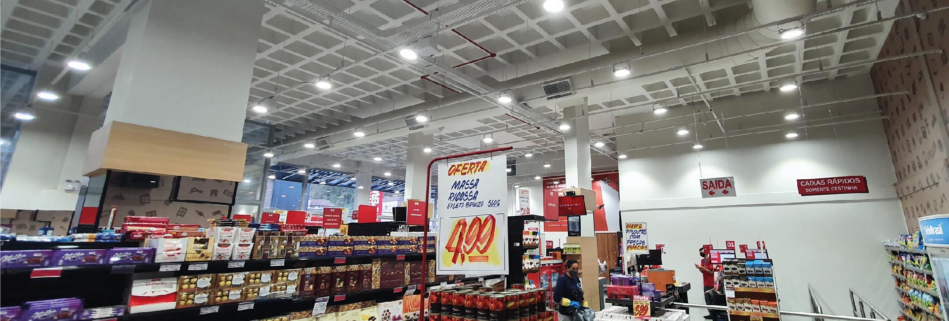 Iluminação Led Supermercado Imperatriz - SX Lighting